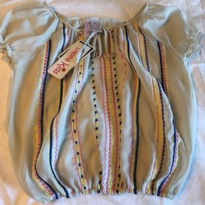 NWT Girl’s size 8 sheer summer top.